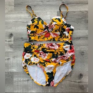 Torrid bikini, yellow floral size 1 and 2